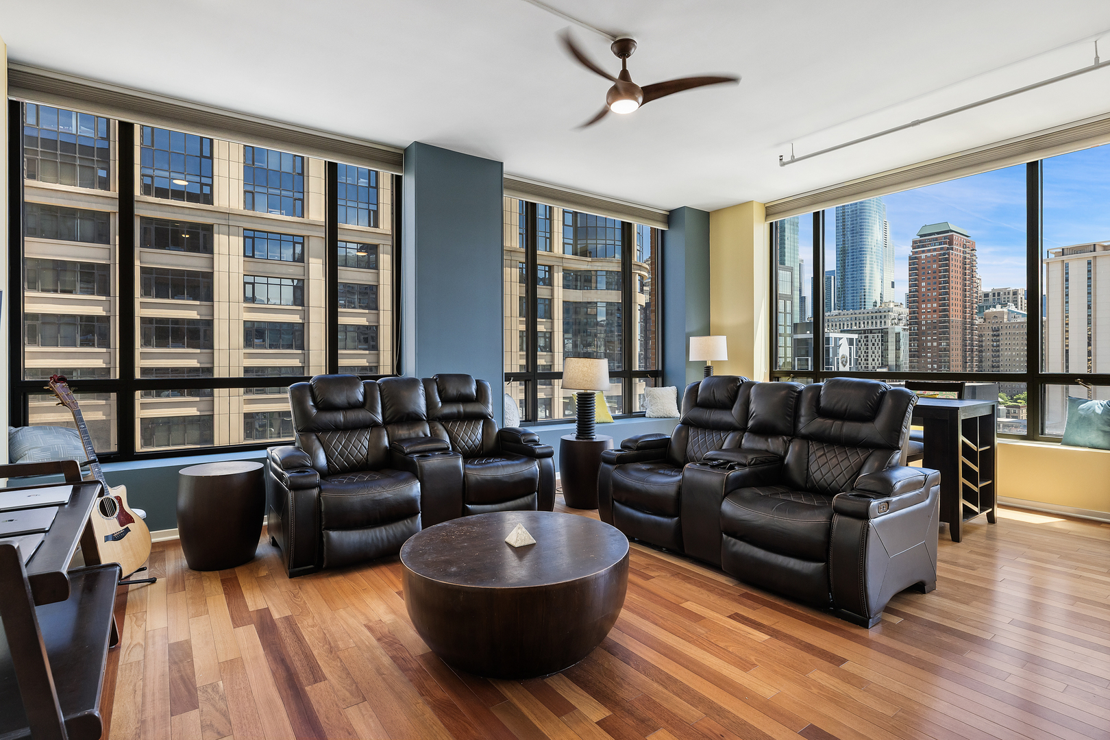 520 South State Street, Unit 1201 Chicago, IL 60605 - Photo 2 of 46 a living room with furniture and a large window