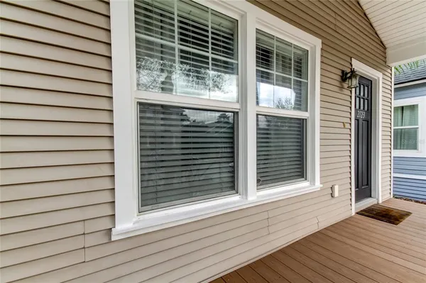a view of a house with a door