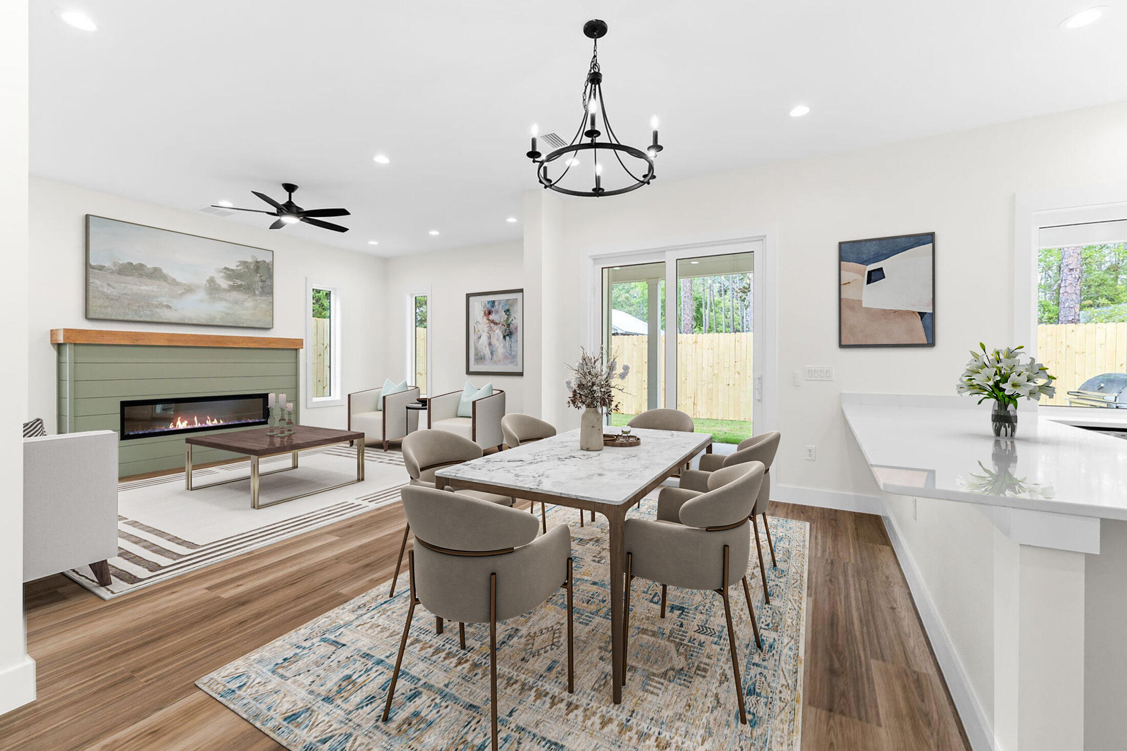 22 Georgie Street Point Washington, FL 32459 - Photo 1 of 57 a view of a a dining room with furniture window and wooden floor
