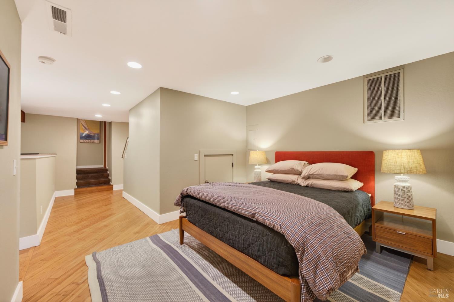 116 Hill Road Glen Ellen, CA 95442 - Photo 27 of 48 View from bedroom area towards bathroom. There are extra storage areas on this level and the laundry room.