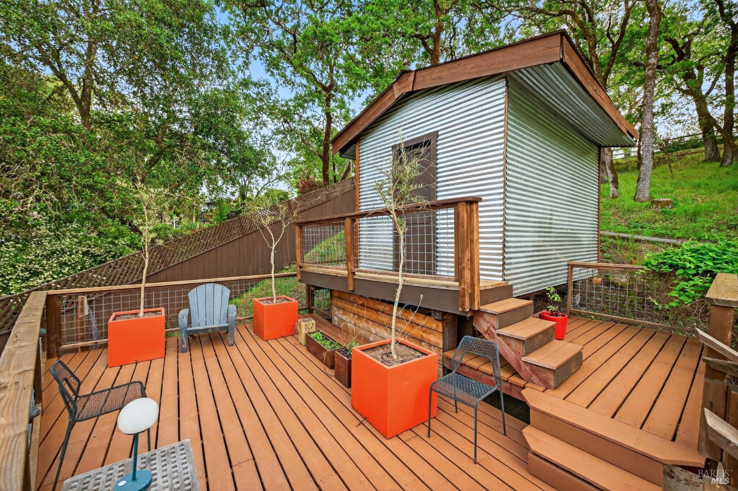 116 Hill Road Glen Ellen, CA 95442 - Photo 37 of 48 Hobby/storage building has a delightful deck.