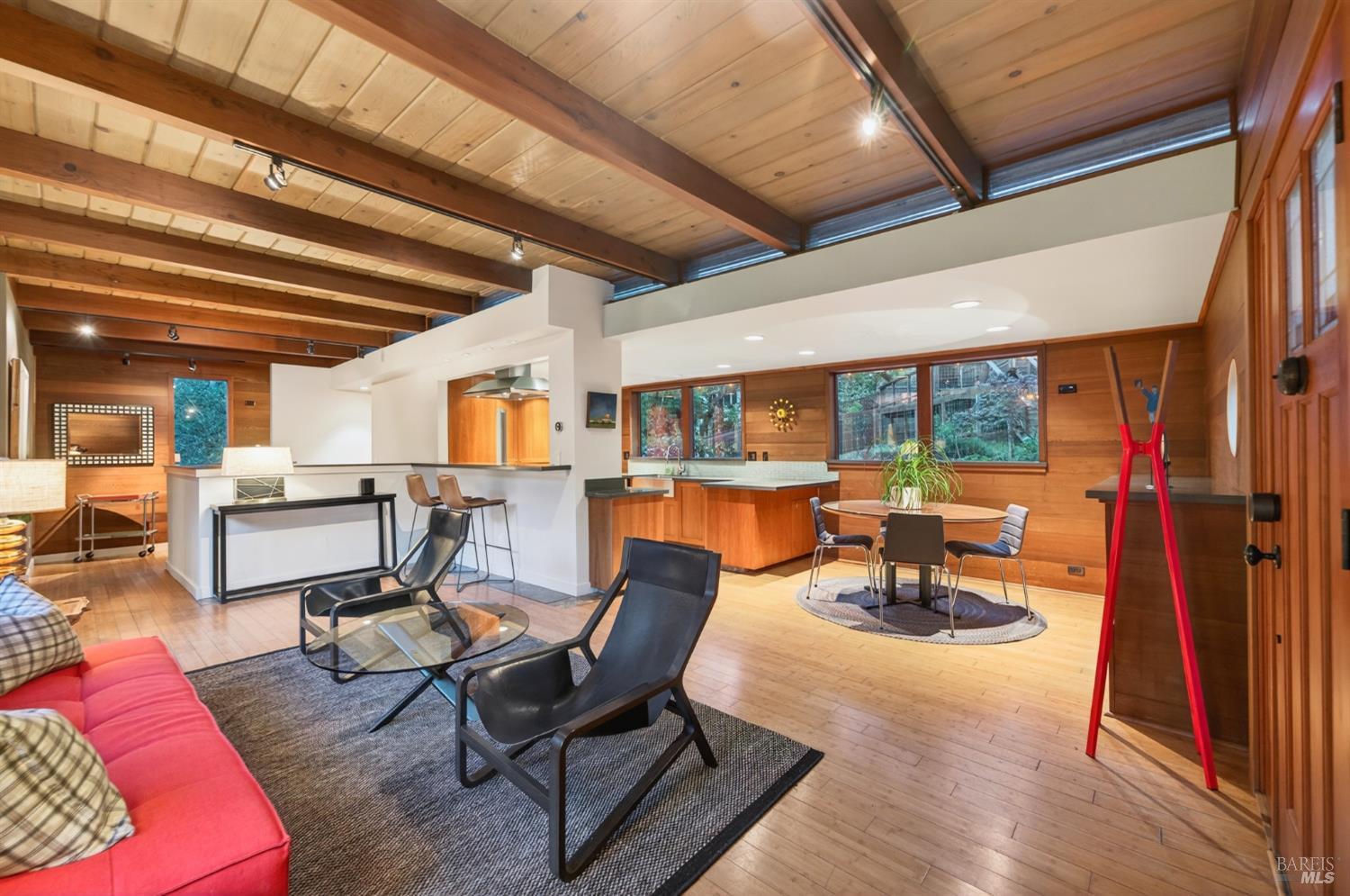 116 Hill Road Glen Ellen, CA 95442 - Photo 6 of 48 View to dining bar, dining area and kitchen.