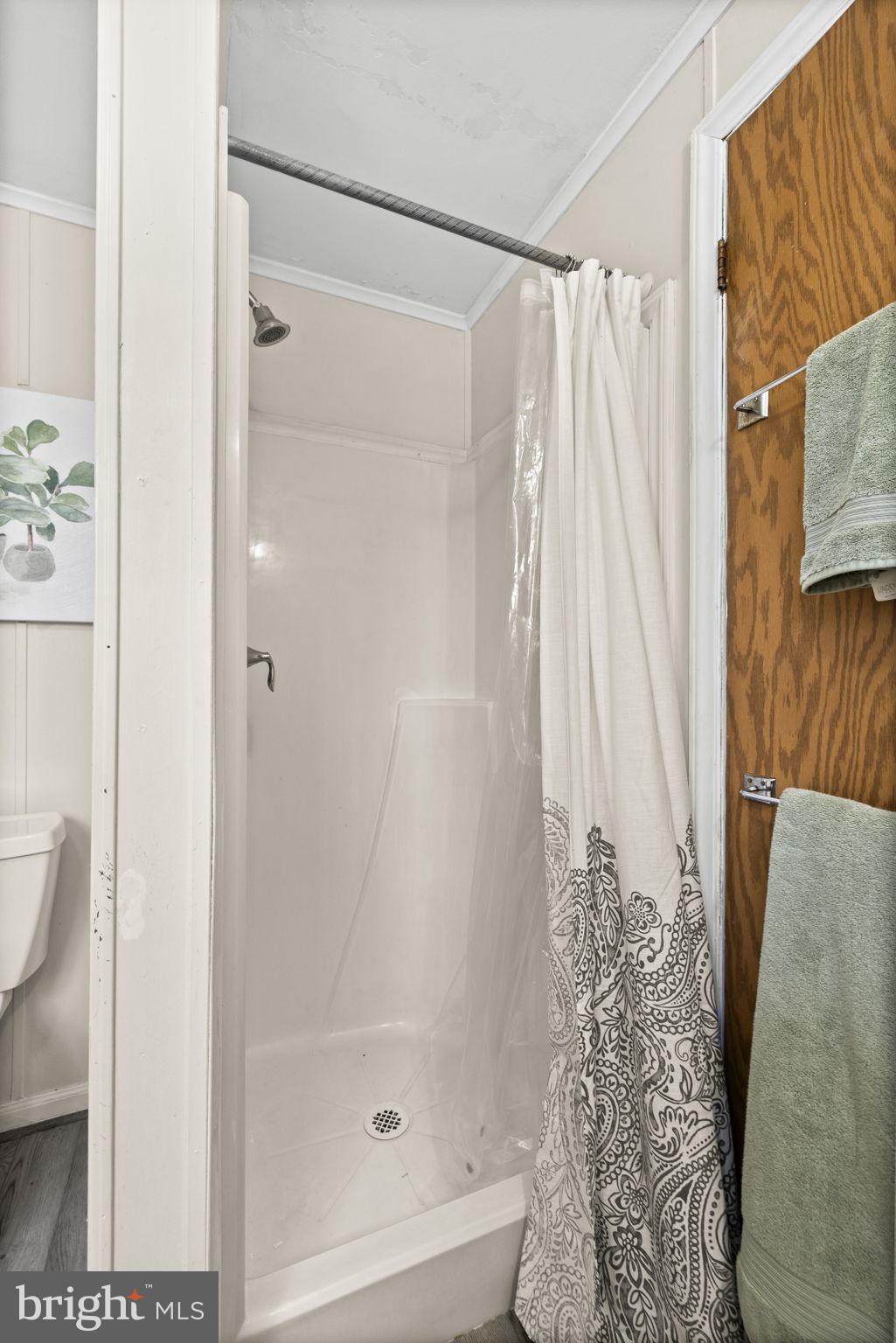 9523 Brock Road Spotsylvania, VA 22553 - Photo 31 of 44 a bathroom with a shower curtain and a sink