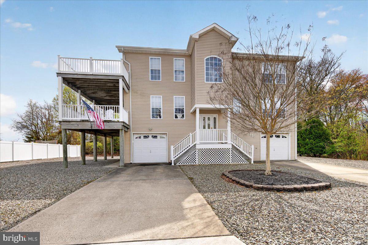 a front view of a house with entertaining space