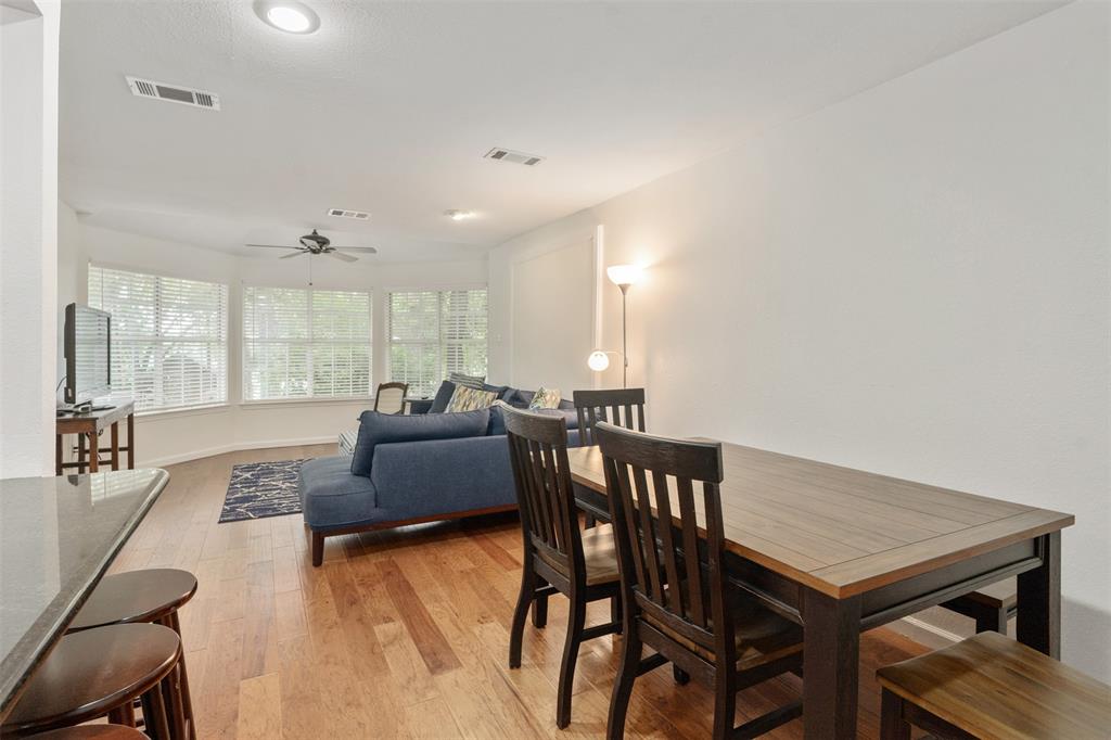 12752 Honeysuckle Circle Eustace, TX 75124 - Photo 10 of 28 Dining space featuring light wood finished floors, ceiling fan, and recessed lighting
