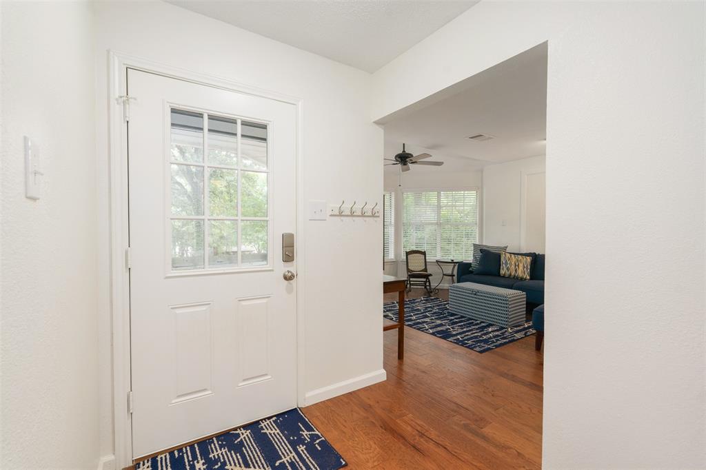 12752 Honeysuckle Circle Eustace, TX 75124 - Photo 22 of 28 Entrance foyer featuring wood finished floors and a ceiling fan