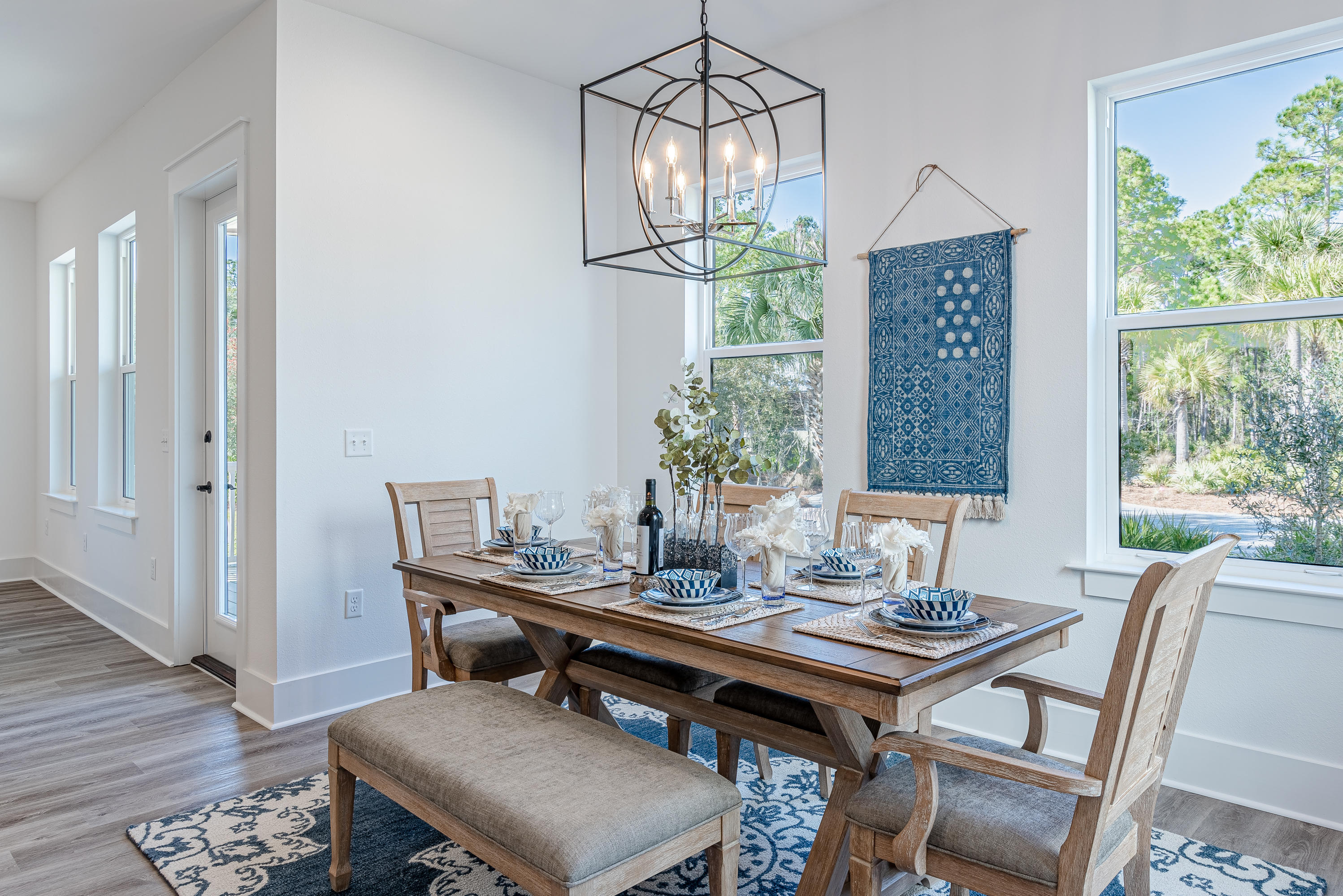 143 Marlberry Santa Rosa Beach Santa Rosa Beach, FL 32459 - Photo 17 of 53 a view of a dining room with furniture window and wooden floor
