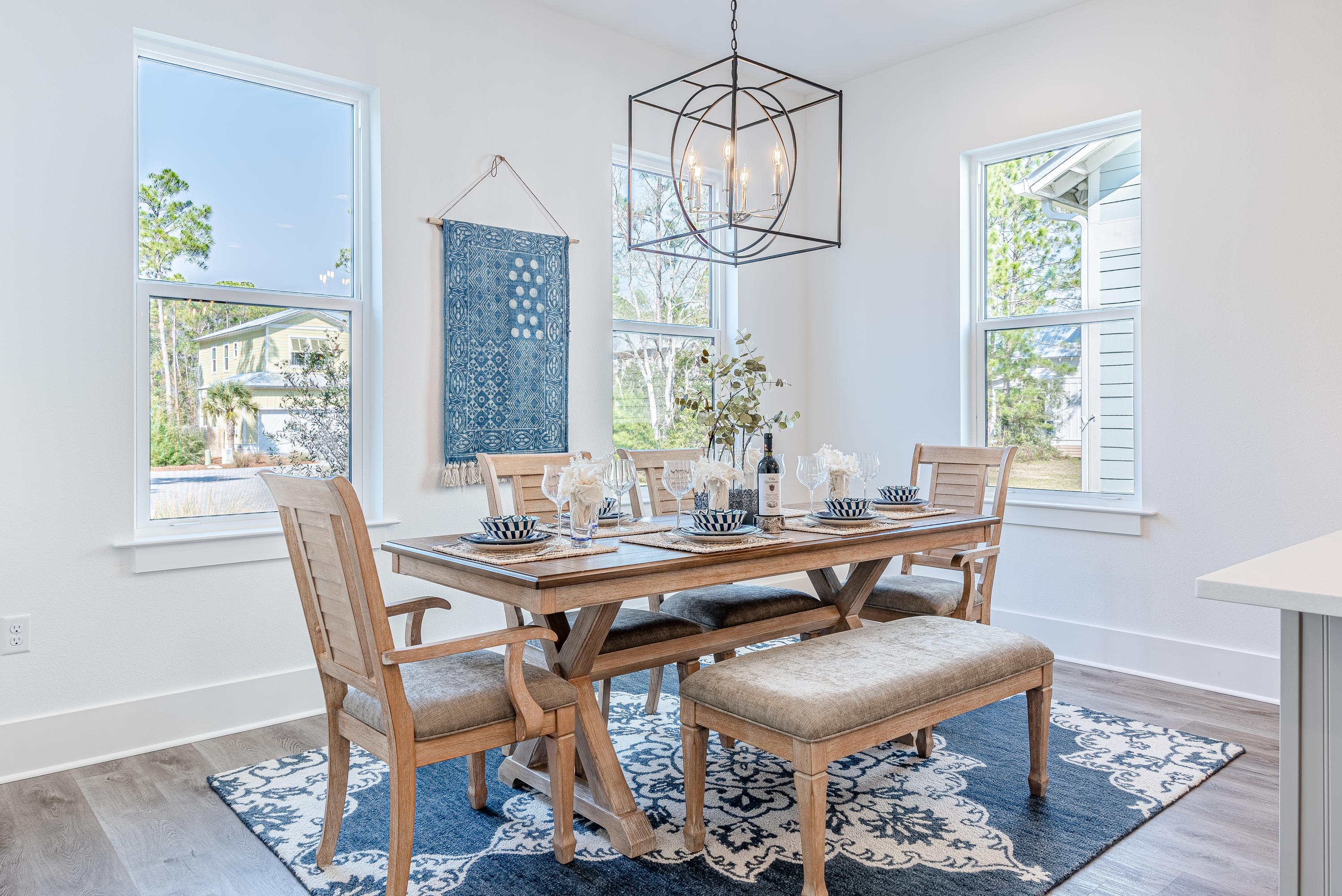 143 Marlberry Santa Rosa Beach Santa Rosa Beach, FL 32459 - Photo 18 of 53 a view of a dining room with furniture window and wooden floor
