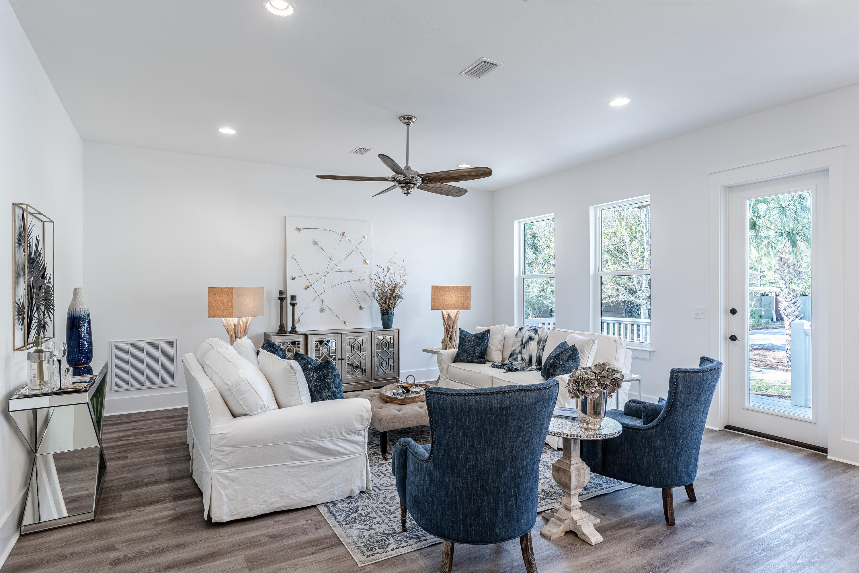 143 Marlberry Santa Rosa Beach Santa Rosa Beach, FL 32459 - Photo 22 of 53 a living room with furniture kitchen view and a large window