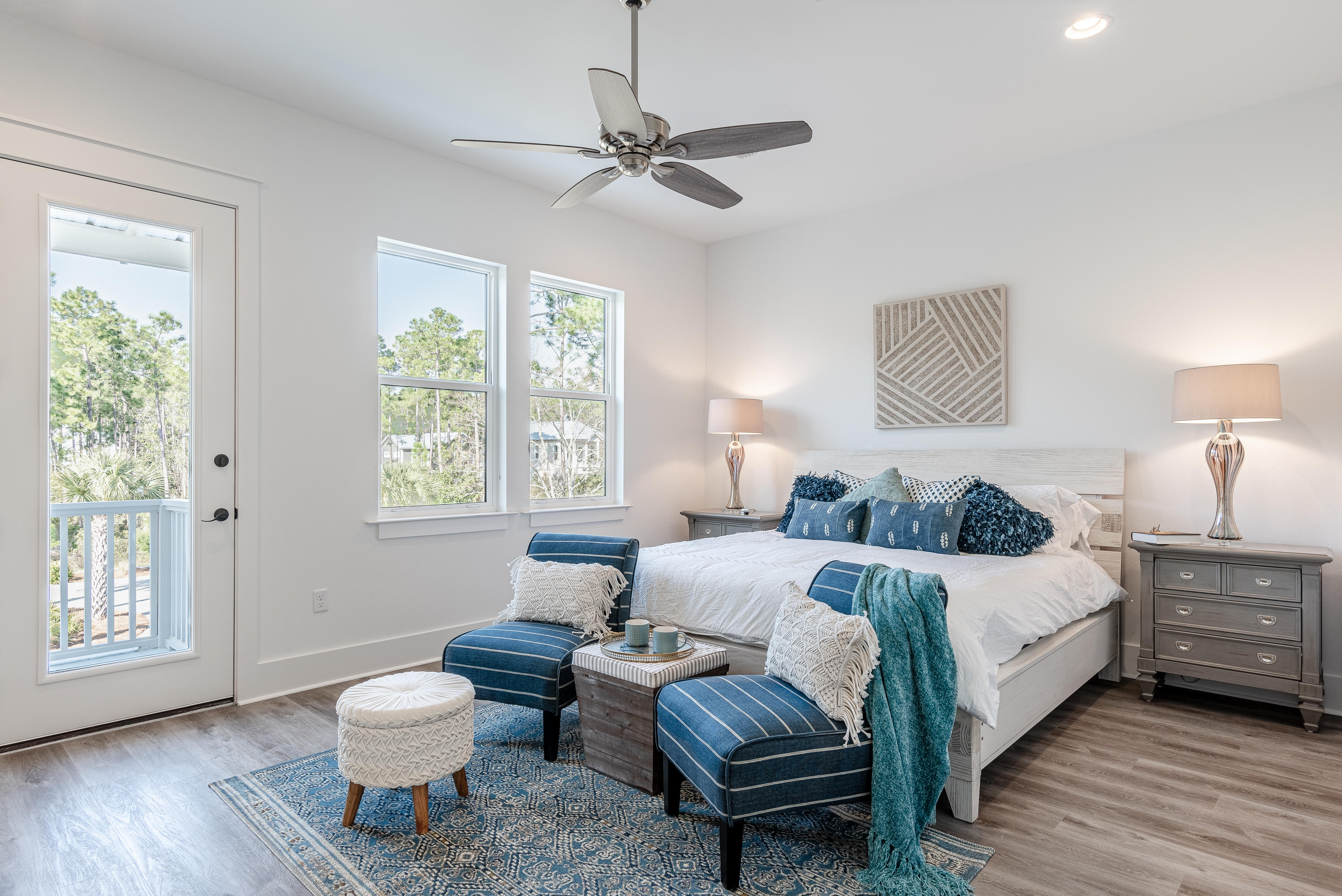 143 Marlberry Santa Rosa Beach Santa Rosa Beach, FL 32459 - Photo 29 of 53 a bedroom with a bed and a large window