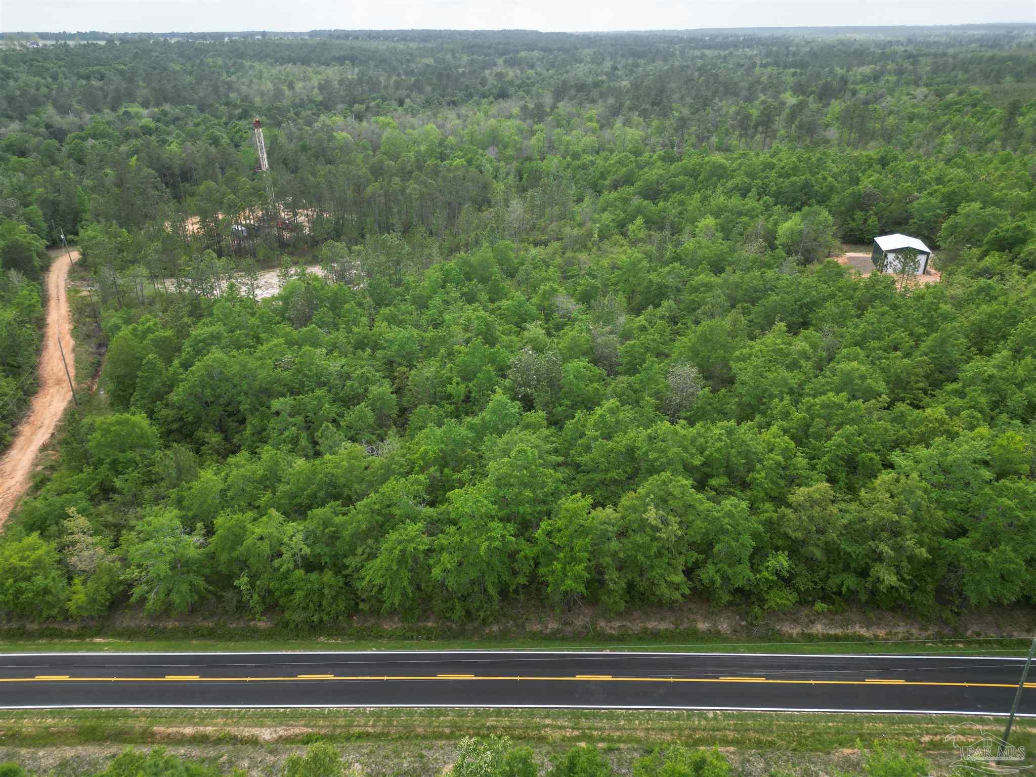a view of a big yard