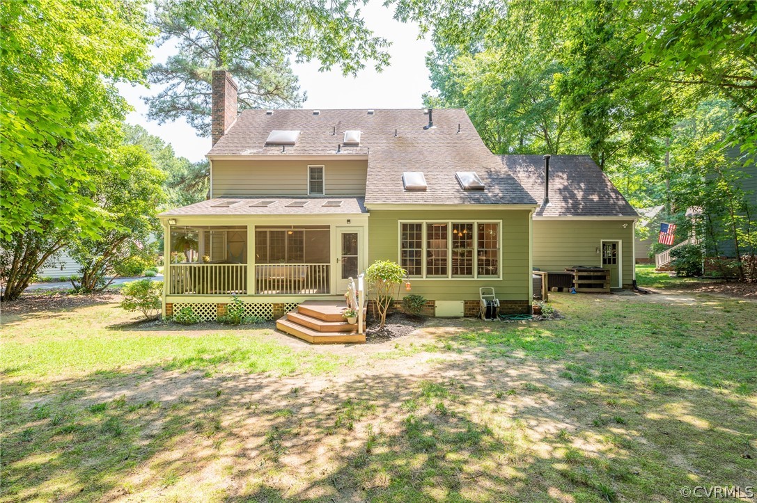 15008 Gates Mill Road Midlothian, VA 23112 - Photo 32 of 37 a front view of a house with a yard and seating space