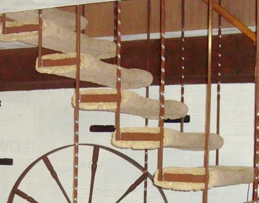 640 Deerfield Road Washington, PA 15301 - Photo 11 of 18 Den/Family/Great Room. Closeup of the suspended stairway.