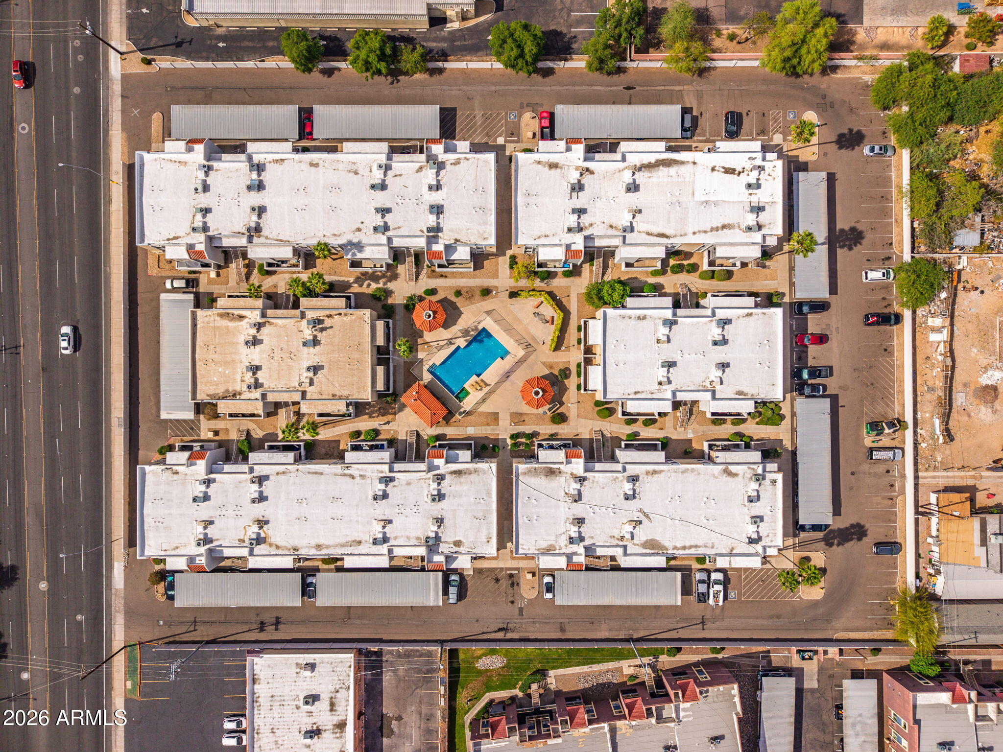 16635 North Cave Creek Road, Unit 215 Phoenix, AZ 85032 - Photo 25 of 27 Drone View