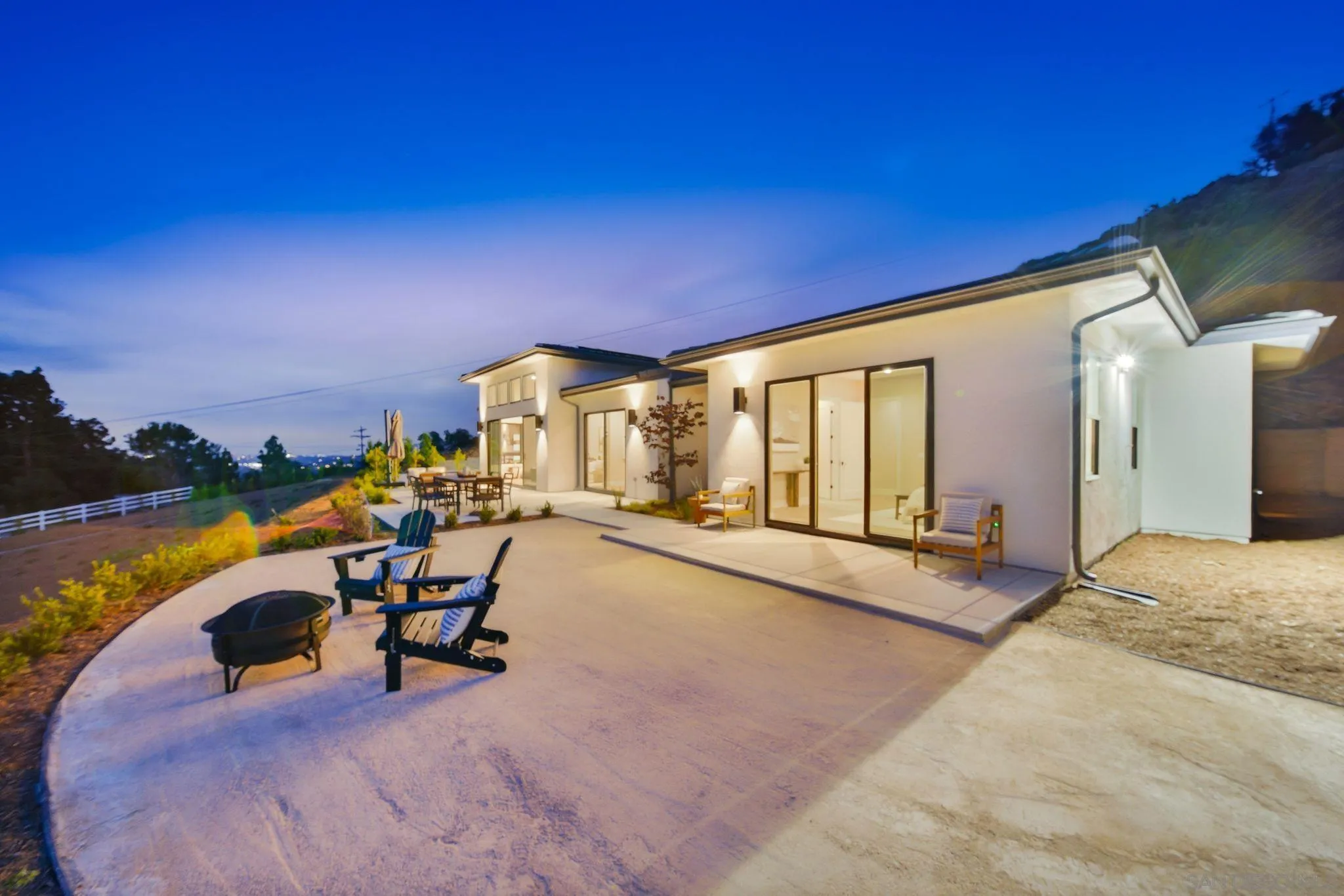 3916 Citrus Drive Fallbrook, CA 92028 - Photo 70 of 72 a view of a swimming pool with outdoor seating and a mountain view
