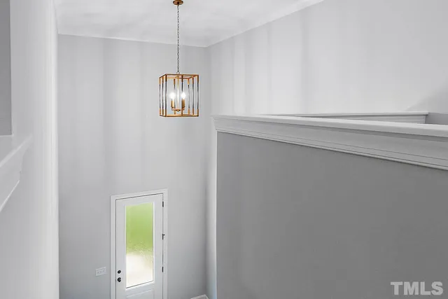 a view of a room with a wardrobe space