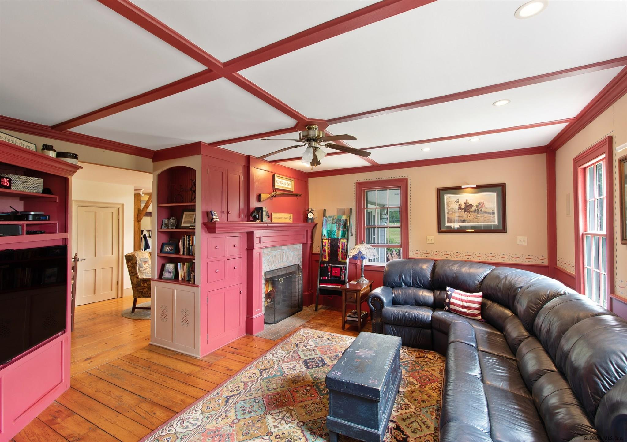 34 Ray Road Greenwich, NY 12834 - Photo 43 of 93 FAMILY ROOM WITH DOUBLE SIDED FIREPLACE