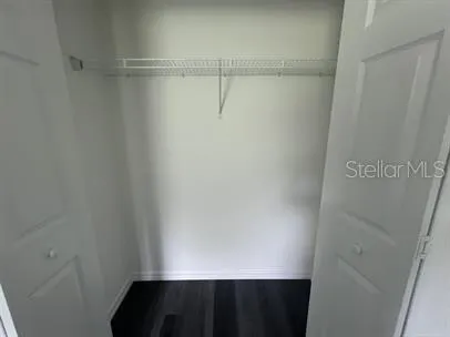a view of a walk in closet