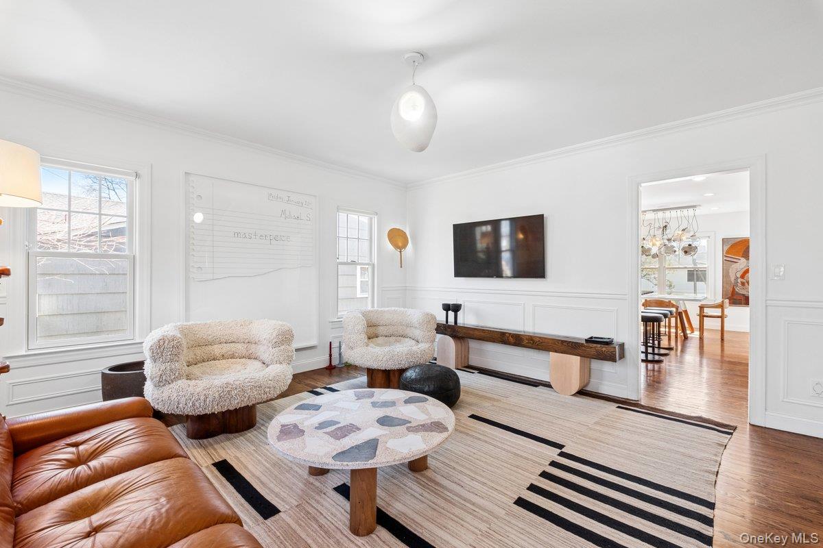 73 Atherstone Road Scarsdale, NY 10583 - Photo 3 of 34 a living room with furniture and wooden floor