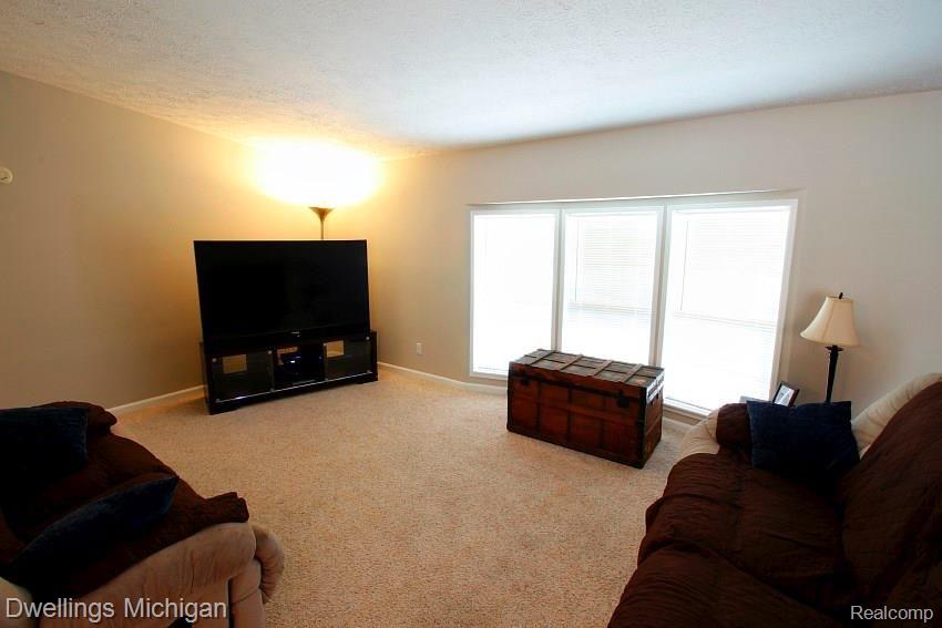 If you're coming in the living room from the kitchen.