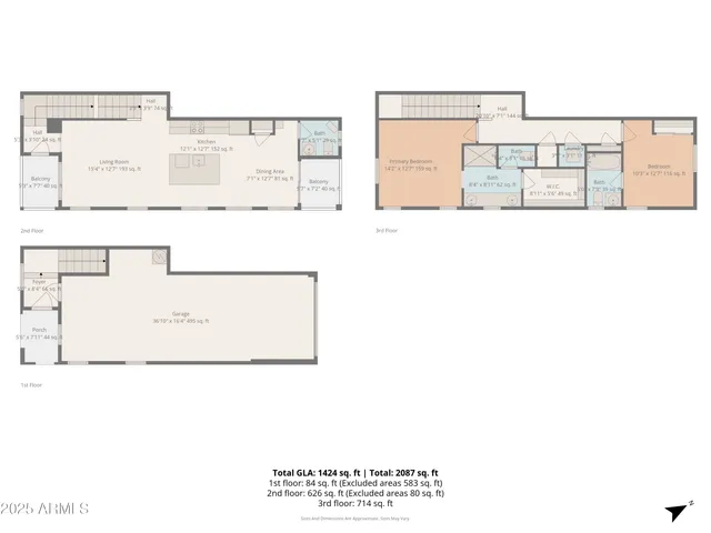 a view of multiple houses with a yard