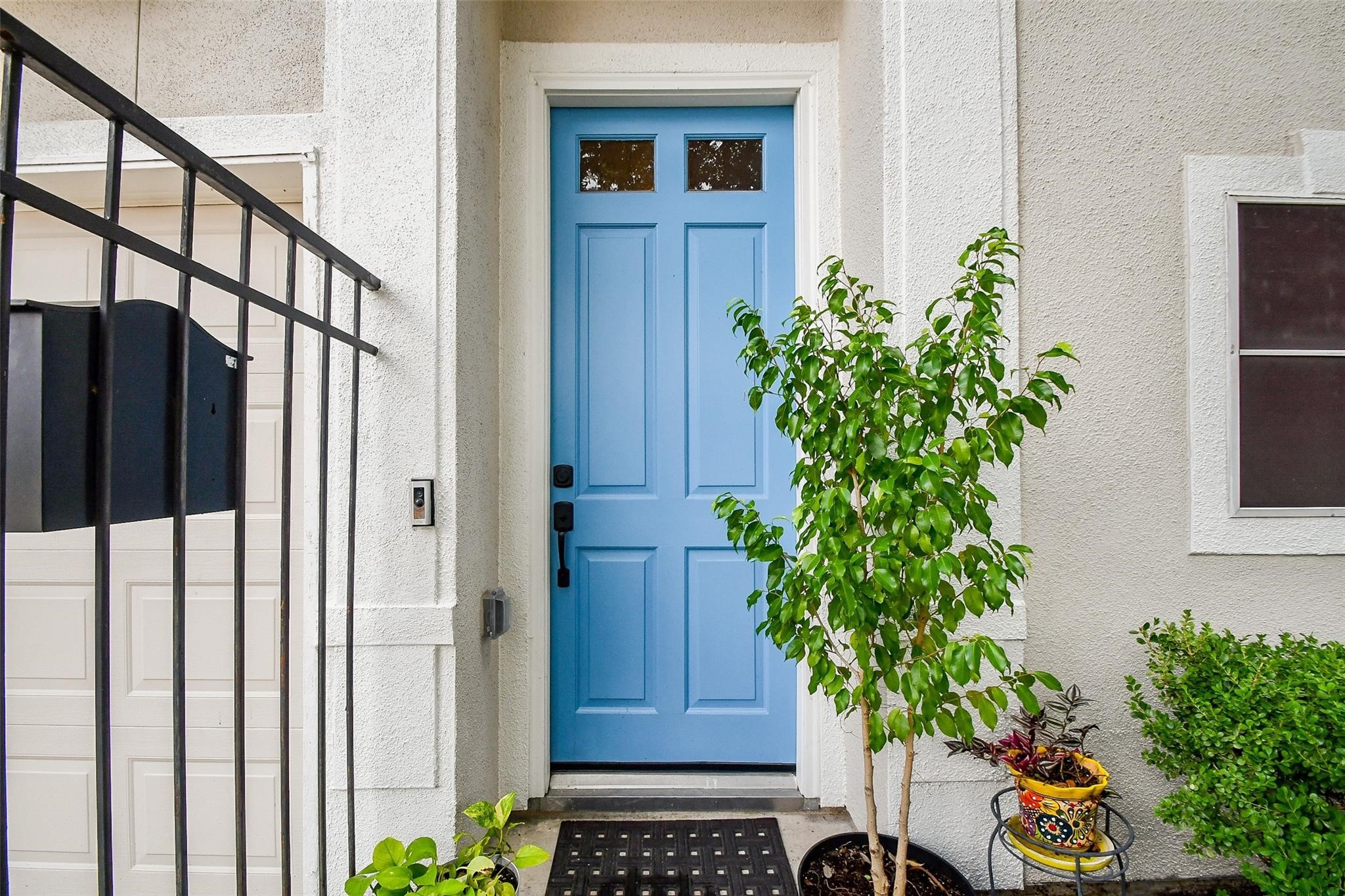 2614 Maxroy Street Houston, TX 77007 - Photo 5 of 32 a potted plant sitting in front of a wooden door