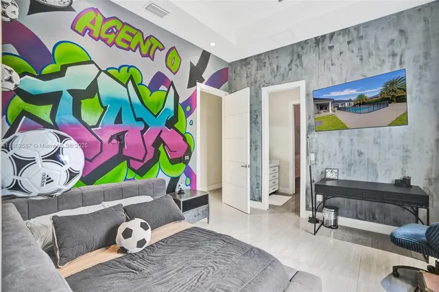 a living room filled with furniture and a couch