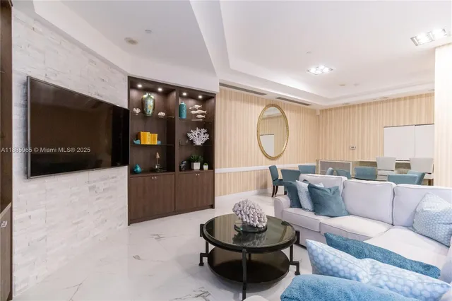 a view of balcony with furniture