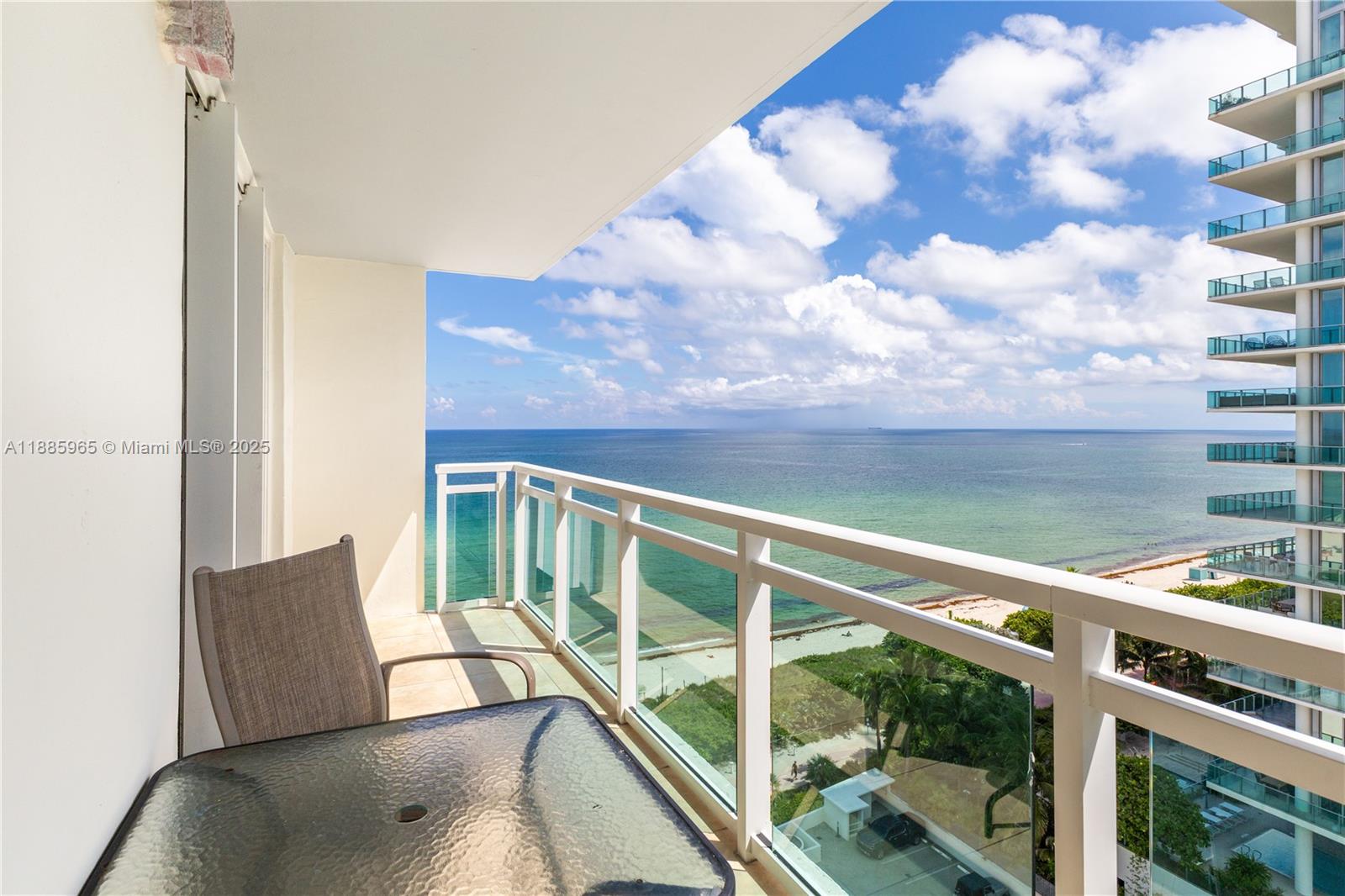 6917 Collins Avenue, Unit 1505 Miami Beach, FL 33141 - Photo 44 of 53 a view of balcony with furniture