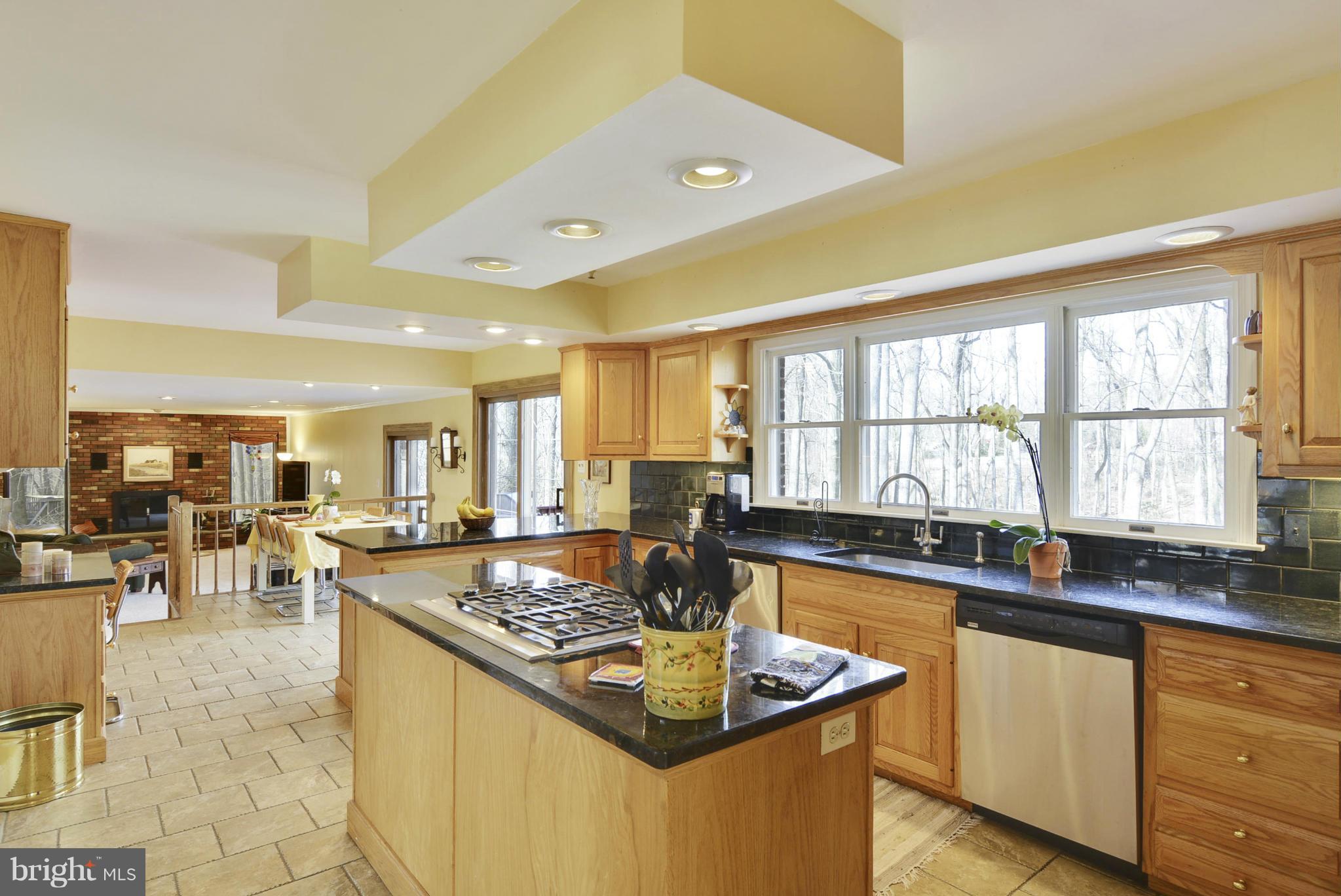9 Redgate Court Silver Spring, MD 20905 - Photo 3 of 29 a kitchen with a stove a sink and living room view