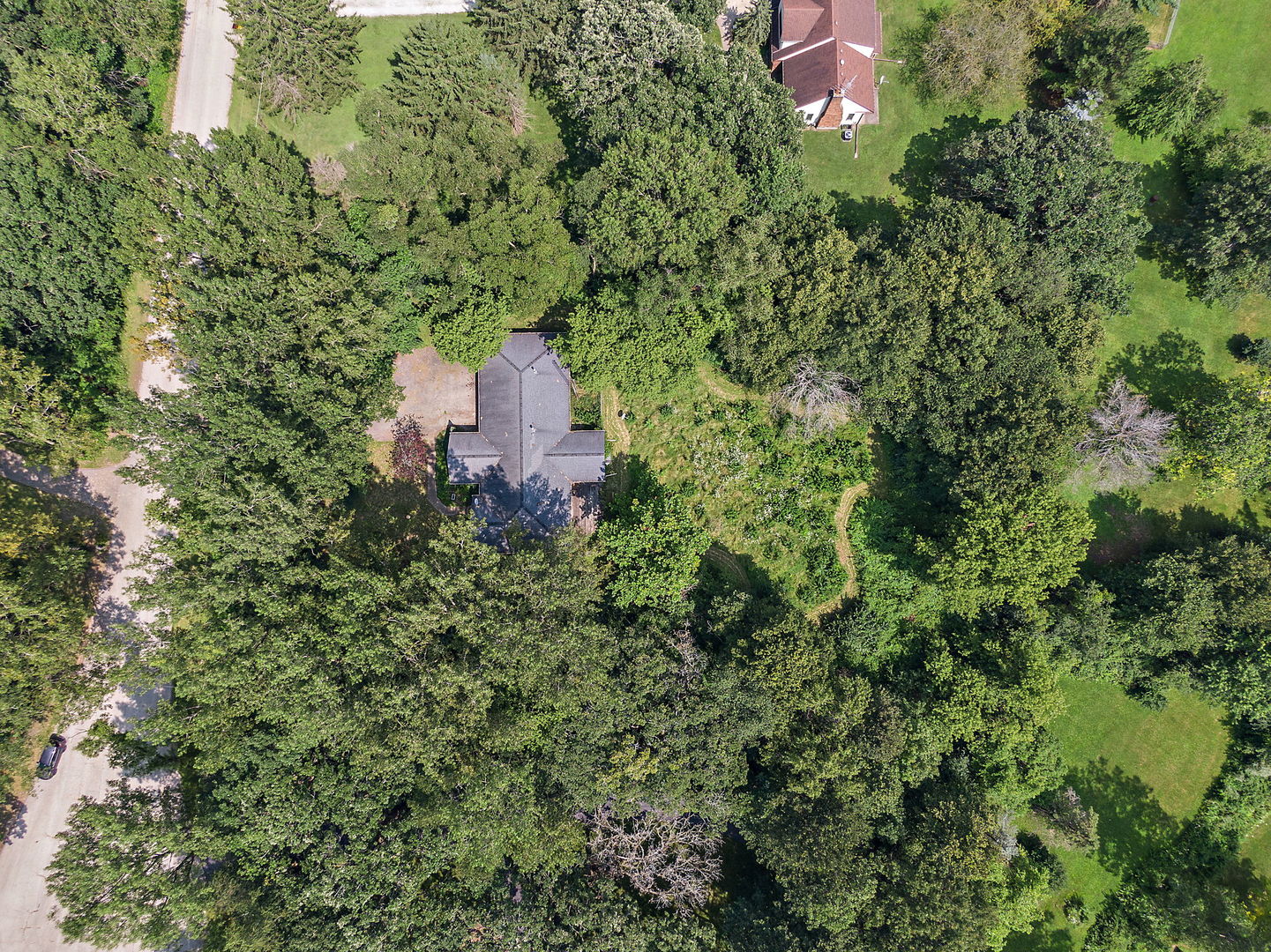 18707 Stevens Road Marengo, IL 60152 - Photo 29 of 35 an aerial view of a house with a yard