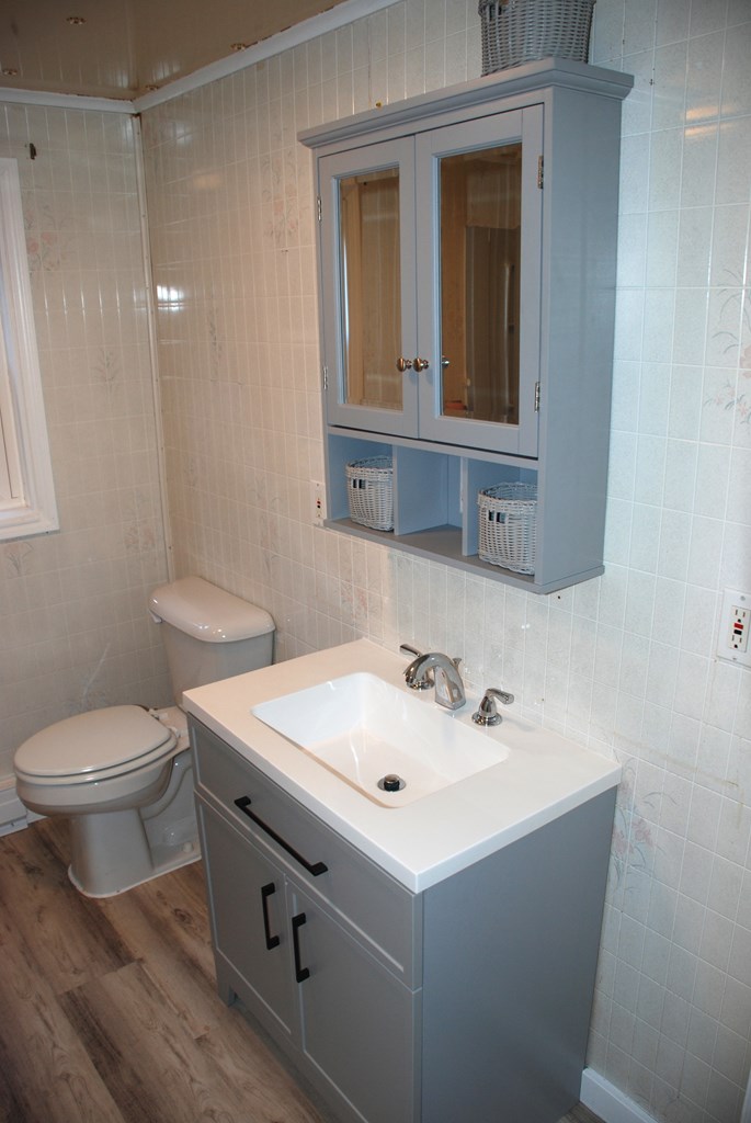 2242 Spruce Road Cherry Tree, PA 15724 - Photo 27 of 39 a bathroom with a sink a toilet and mirror