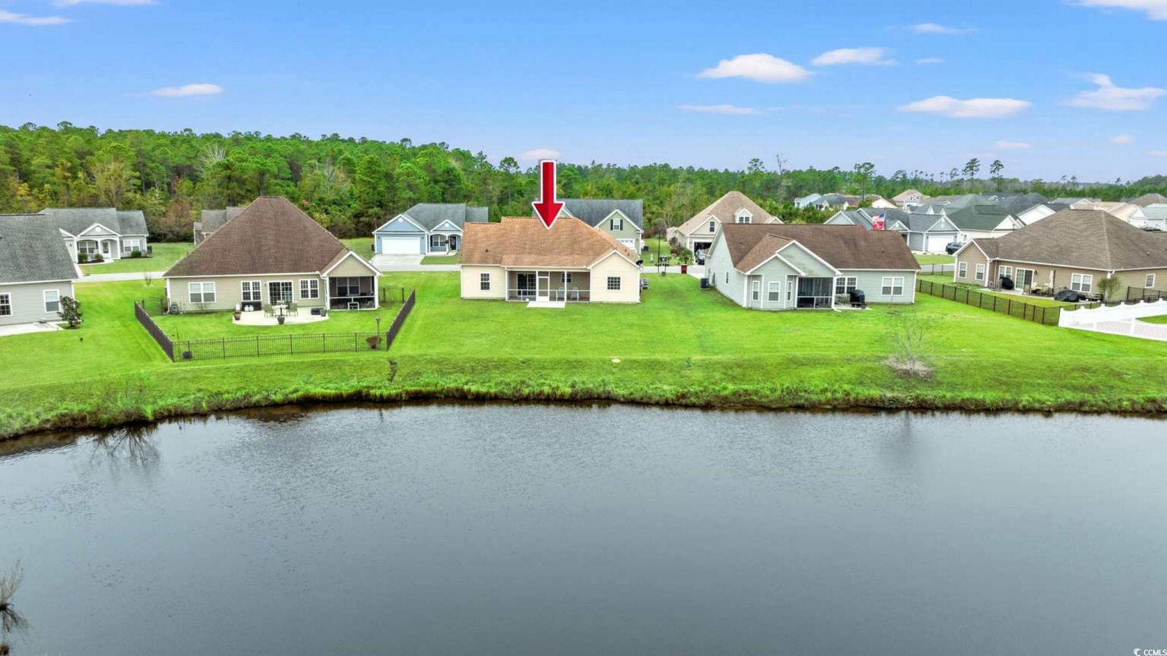 286 Copperwood Loop Conway, SC 29526 - Photo 34 of 40 Aerial perspective of suburban area featuring a large body of water