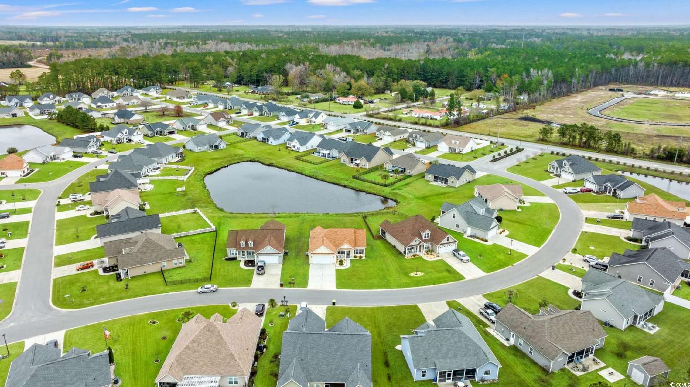 286 Copperwood Loop Conway, SC 29526 - Photo 35 of 40 Aerial perspective of suburban area with a large body of water