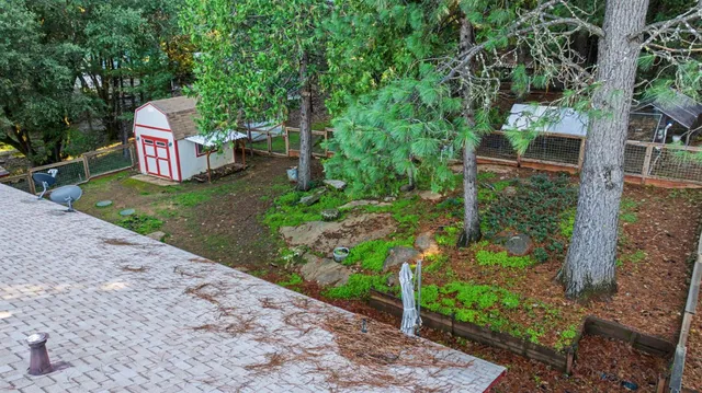 a house view with a outdoor space