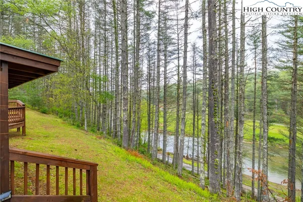 a outdoor space with wooden floor