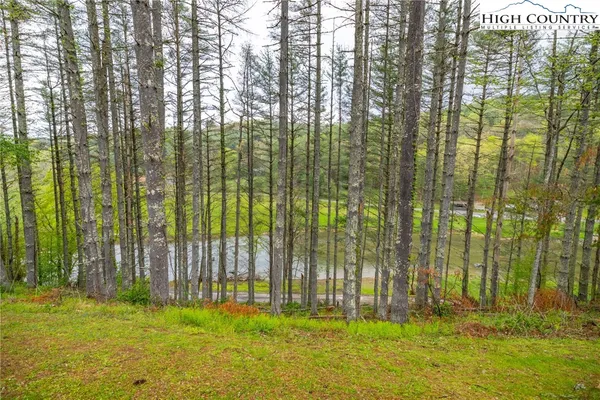 a garden view with a seating space