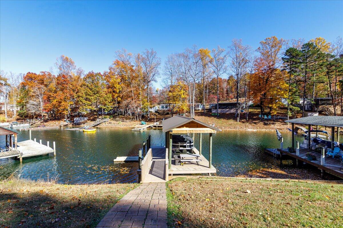 448 Lakeside Road Penhook, VA 24137 - Photo 42 of 51 a view of a lake with houses
