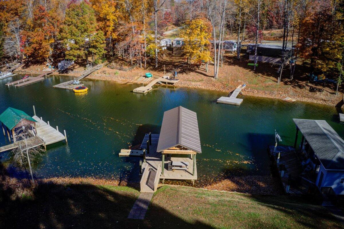 448 Lakeside Road Penhook, VA 24137 - Photo 47 of 51 an aerial view of ocean with residential house with outdoor space