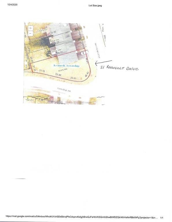 21 Roosevelt Drive McKees Rocks, PA 15136 - Photo 17 of 17 PHOTO OF LOT SIZE