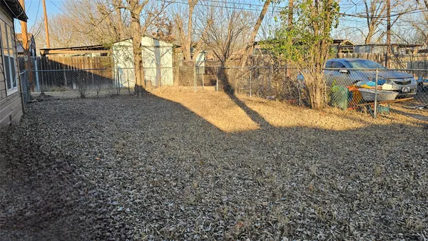 a view of outdoor space yard and blue space