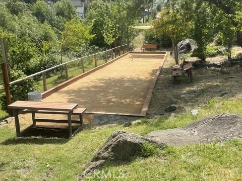 Bocce court at the community center