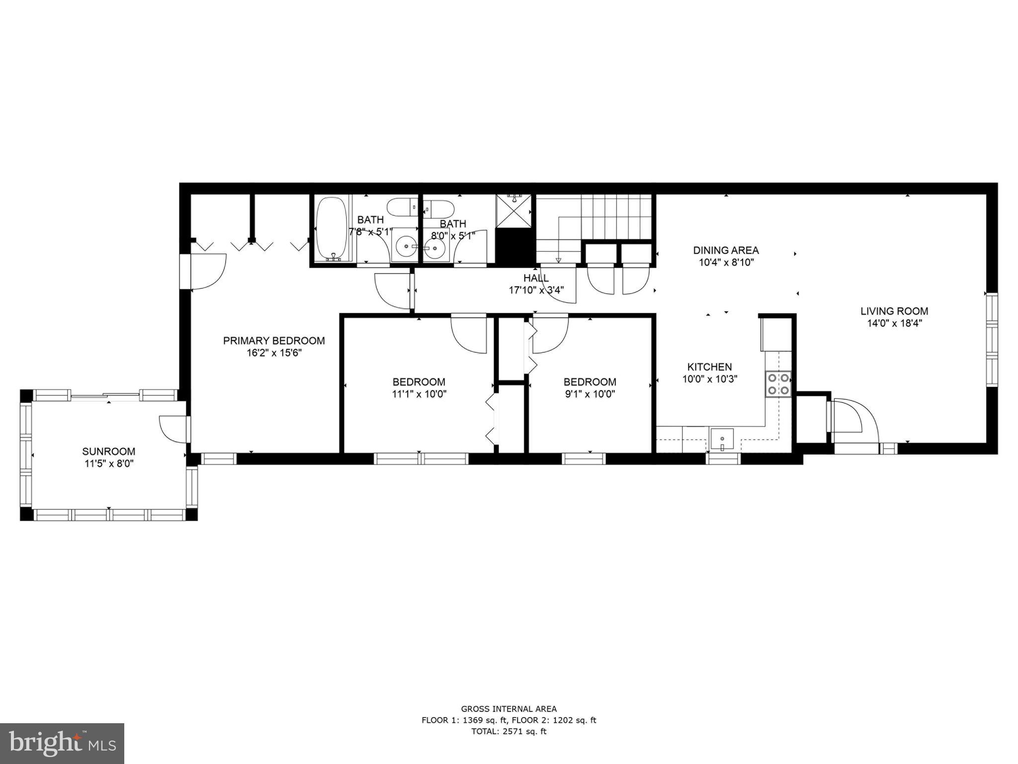 125 Bickley Road Glenside, PA 19038 - Photo 37 of 39 Floor Plan - Main Floor