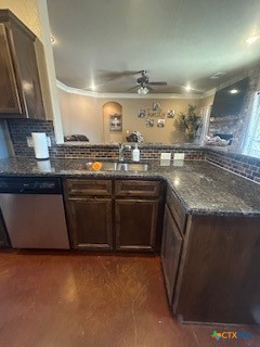 629 River Road Gatesville, TX 76528 - Photo 16 of 37 a kitchen with stainless steel appliances granite countertop a stove a sink and a microwave