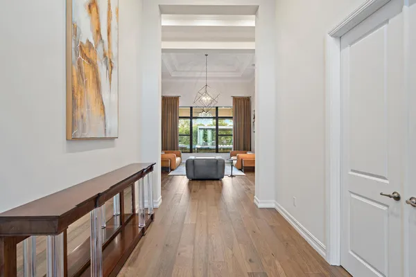 a bathroom with a granite countertop sink mirror and double