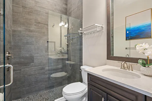 a view of porch with furniture and a window