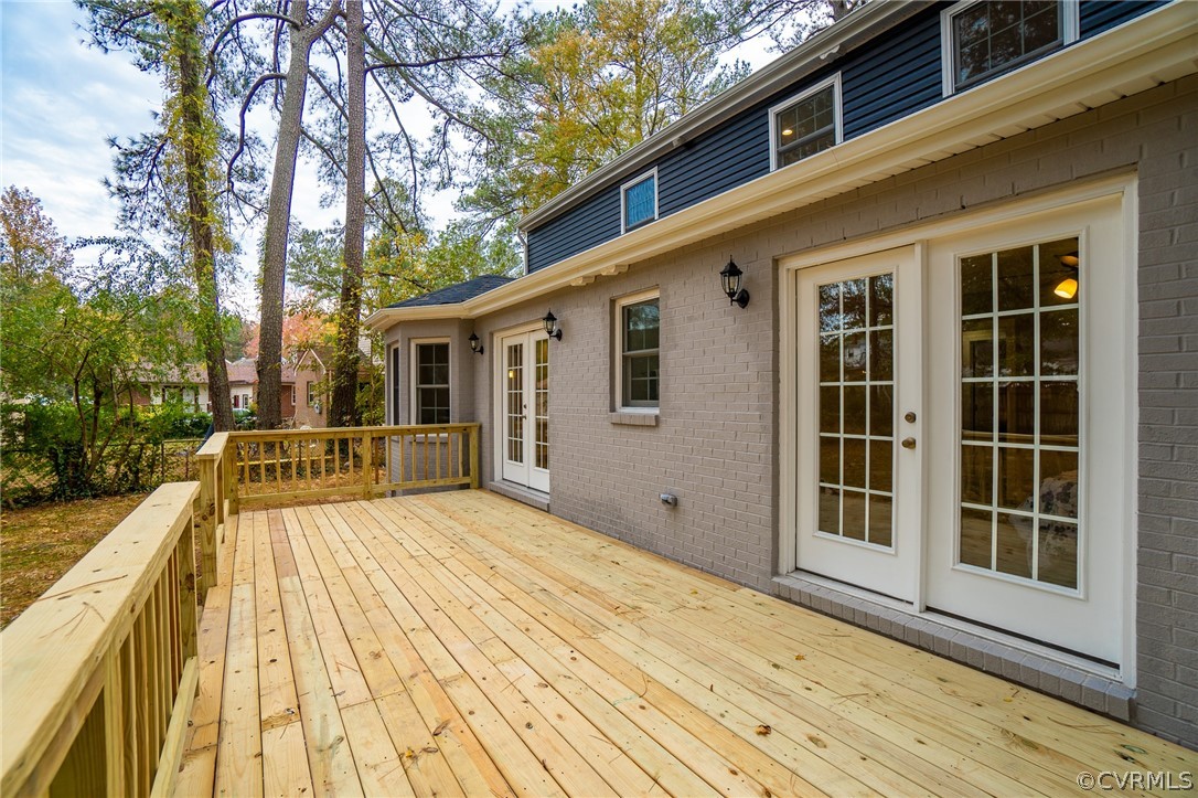 706 Hampton Road Petersburg, VA 23805 - Photo 24 of 26 French doors leading to master and kitchen off of
