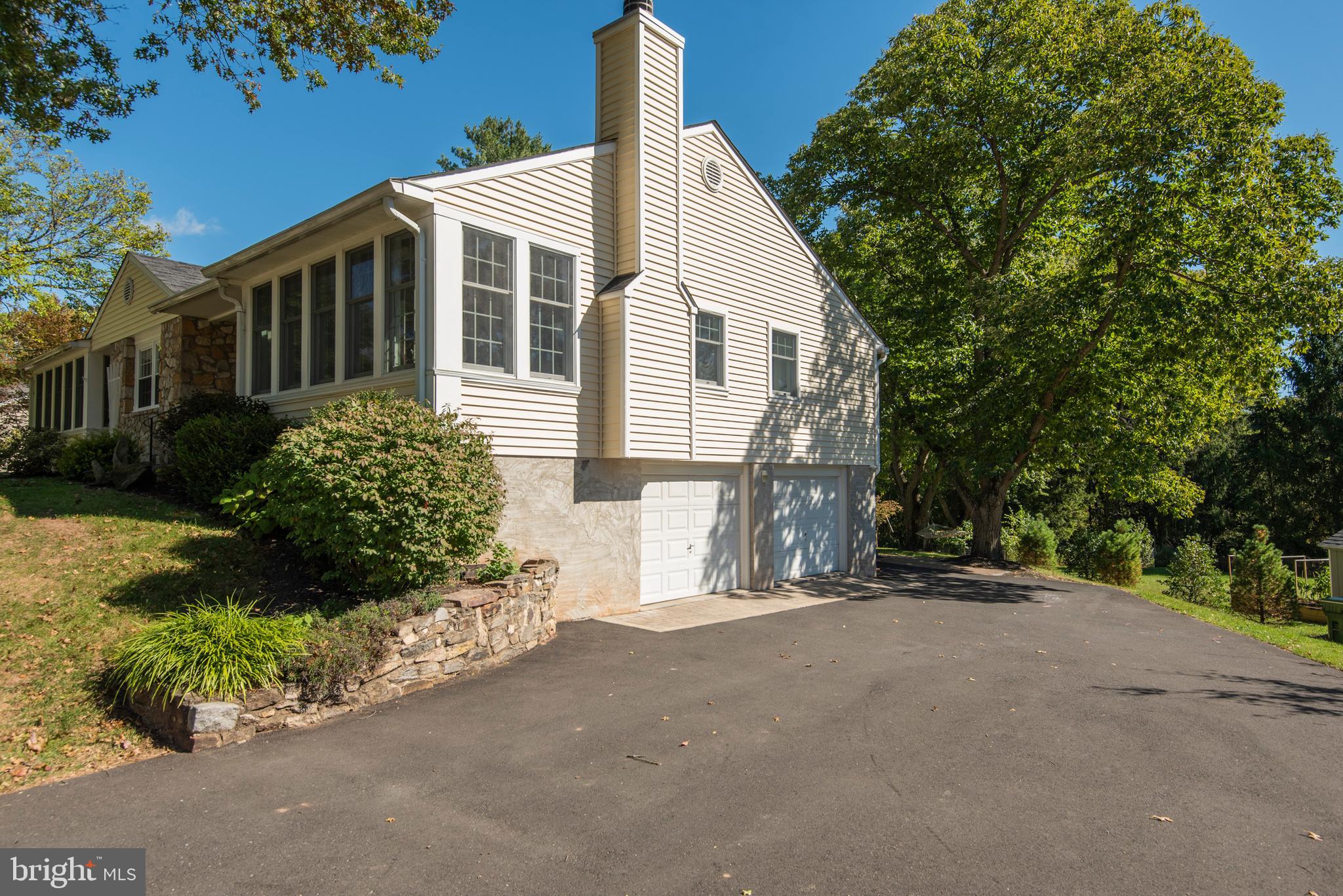1736 Aidenn Lair Road Dresher, PA 19025 - Photo 34 of 36 Side entry garage for 4 cars, driveway re-paved