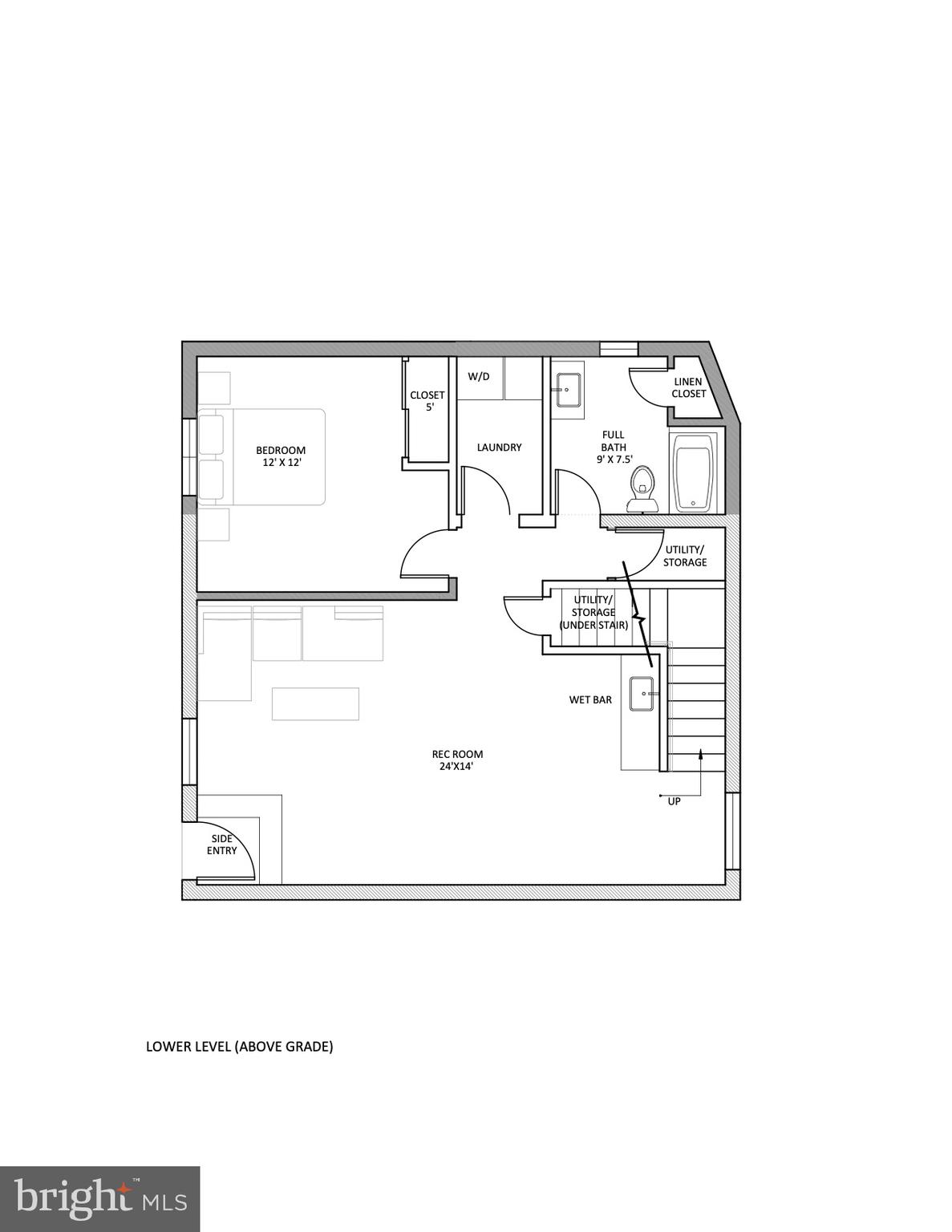 34 Ritchie Avenue Silver Spring, MD 20912 - Photo 72 of 72 Lower Level Floor Plan