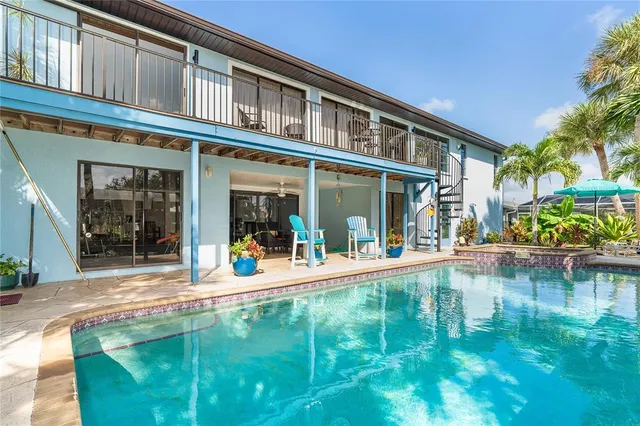 a house view with a seating space